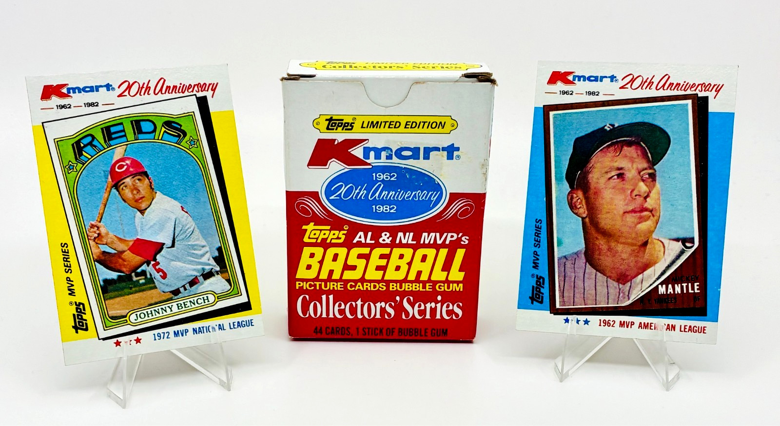 1982 Kmart Topps 20th Anniversary Complete Baseball Card Set Mickey Mantle -MINT