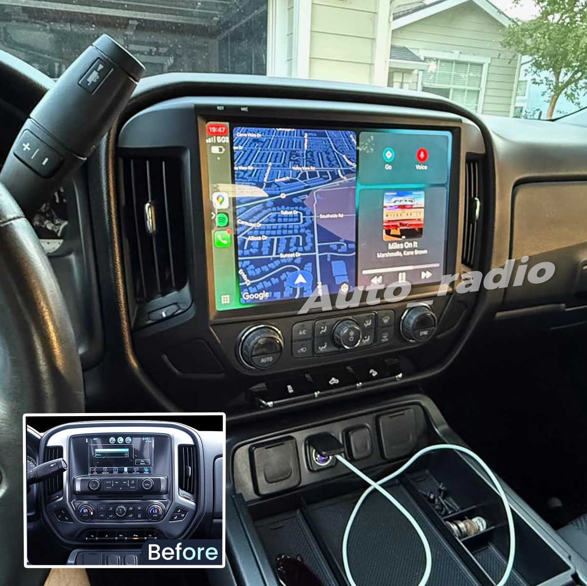 For 2014-2018 Chevrolet Silverado GMC Sierra Carplay Android 13 Car Stereo Radio For 2014-2018 Chevrolet Silverado GMC Sierra Carplay Android 13 Car Stereo Radio