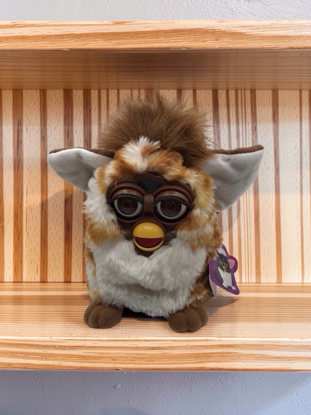 Vintage 1998 Tiger Gold Stripes Furby Brown Eyes with Tag Tested Working