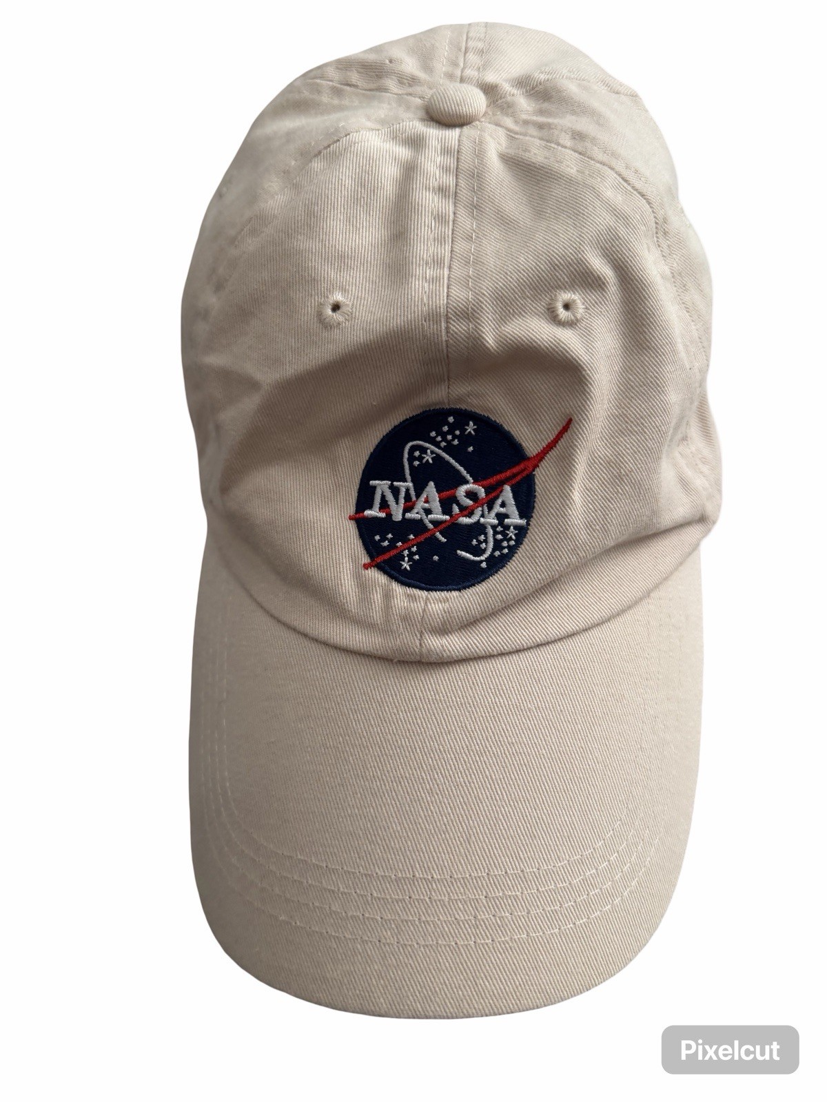 Prairie Mountain Tan/Creme Nasa Adjustable Strap Cap One Size Prairie Mountain Tan/Creme Nasa Adjustable Strap Cap One Size