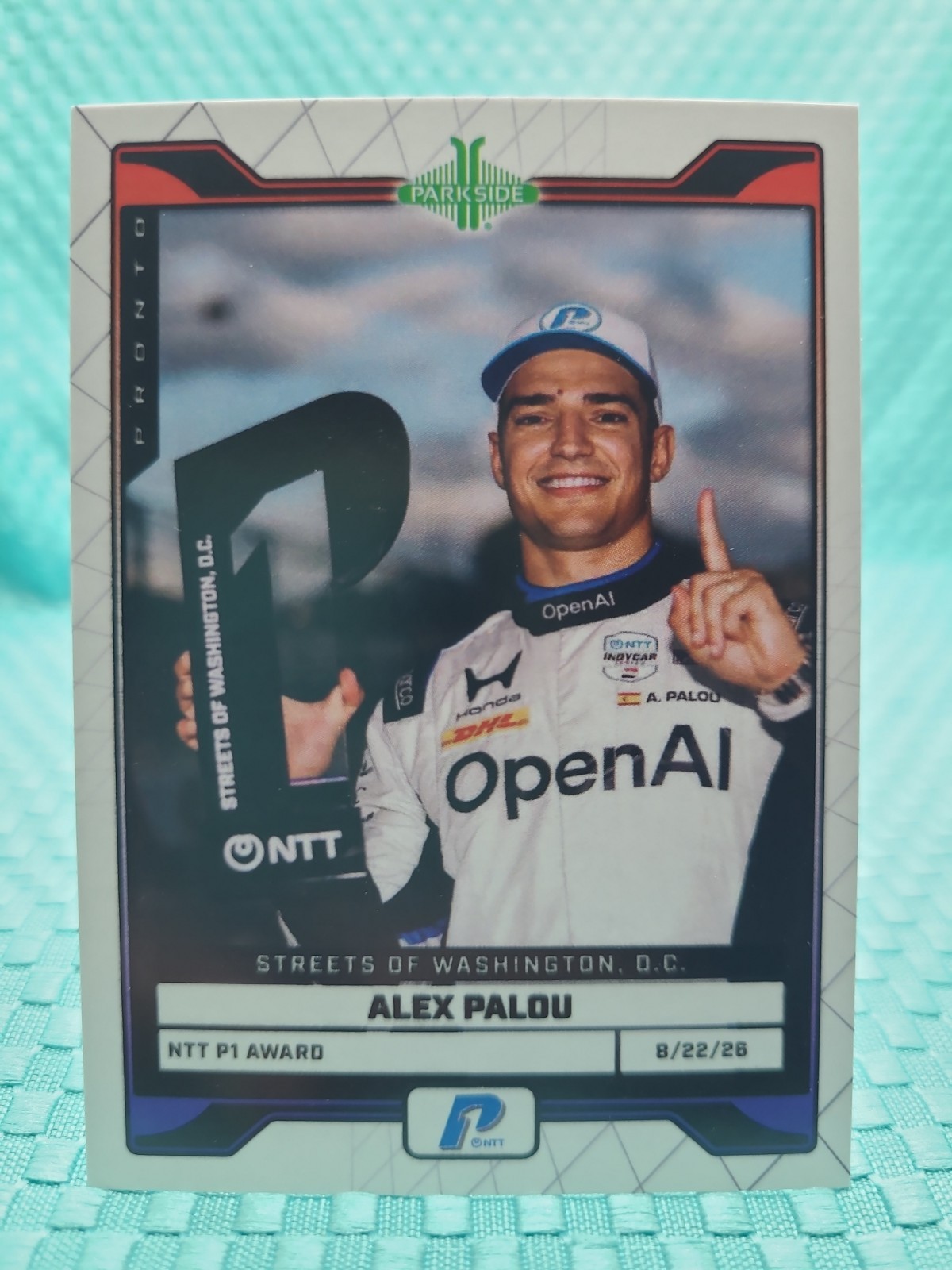 2026 Parkside Indycar Pronto Washington DC Freedom 250 P1 Award Alex Palou 92