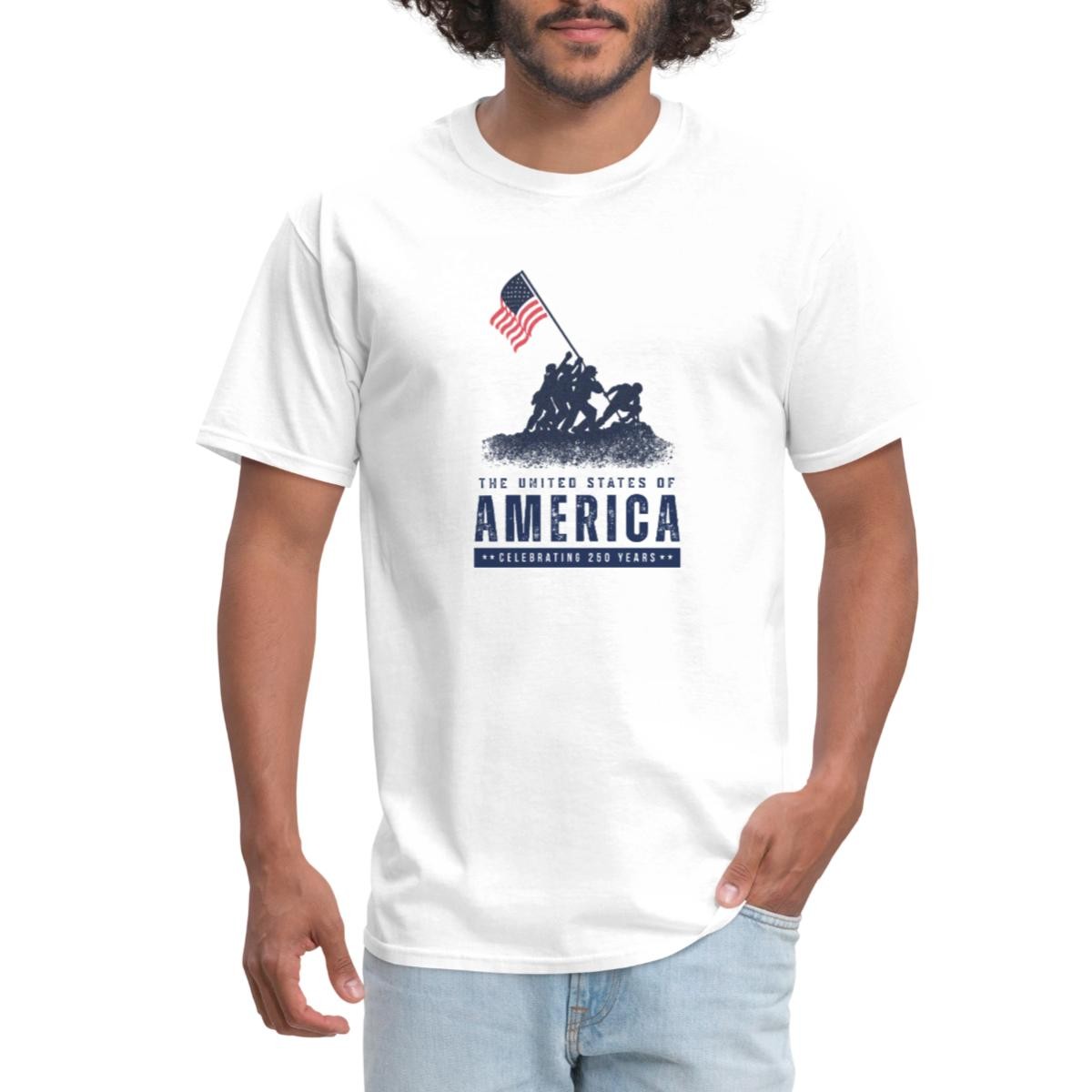 USA Celebrating 250 Years Iwo Jima Men\'s T-Shirt