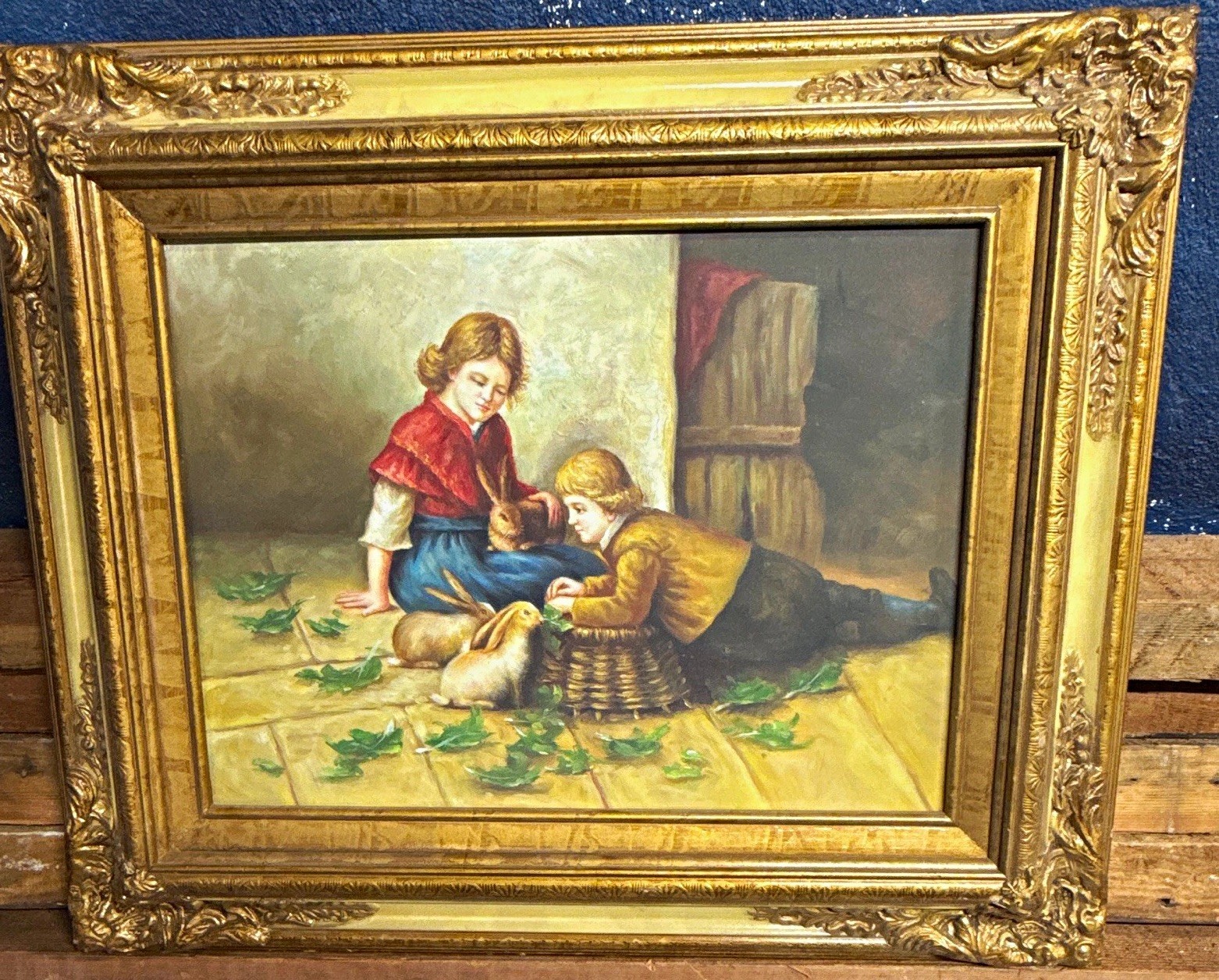 Framed German Oil Painter Felix Schlesinger