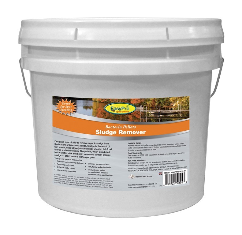 Easypro ABB25X Pond Sludge Remover Pellets 25lbs - Bulk Treatment Muck Digestion
