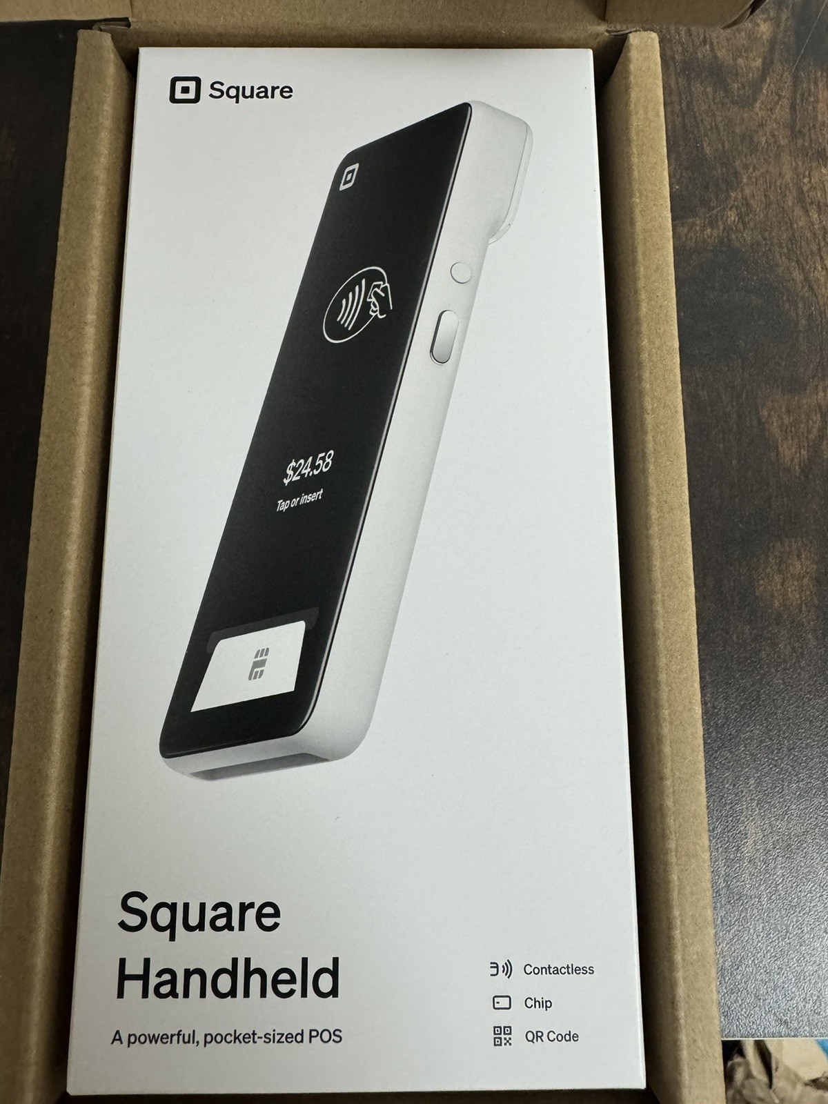 New Square Handheld Portable POS Credit Card Machine to Accept Payments White