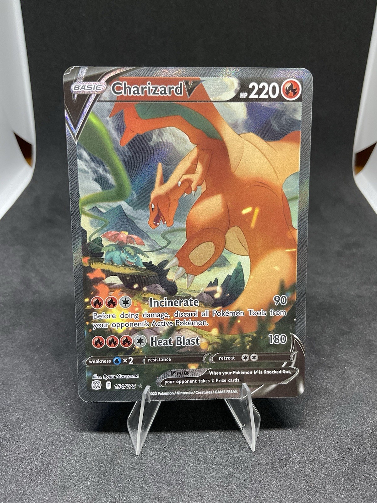 Charizard V (Alternate Full Art) 154/172 Swsh09: Brilliant Stars Holo Pokemon Charizard V (Alternate Full Art) 154/172 Swsh09: Brilliant Stars Holo Pokemon