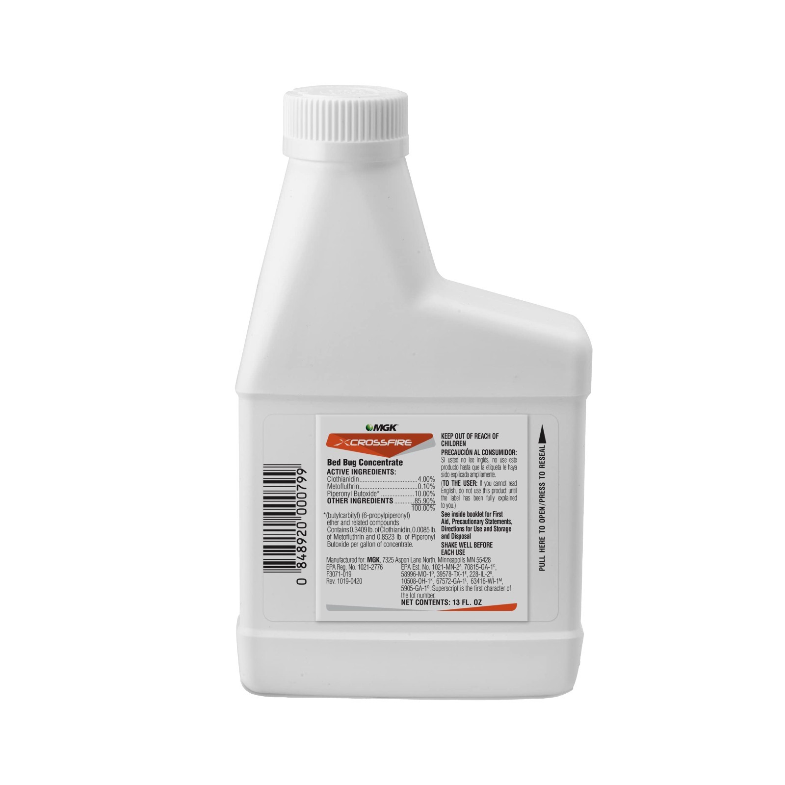 Pro Bed Bug Concentrate 13 oz Makes 1 Gallon Kills Resistant Bedbugs & Eggs