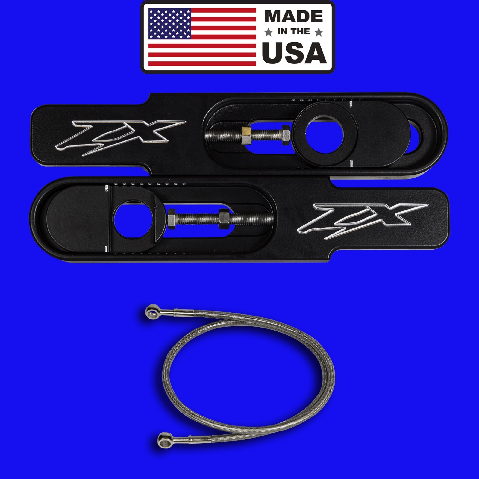 2012-2025 Kawasaki ZX14 swingarm extensions, for abs brakes Made In The USA\