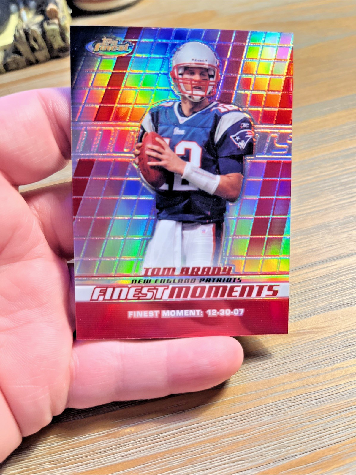 2008 Topps Finest Moments #FM-TB ~ TOM BRADY ~ GEM / Pink Refractor - Grade Me