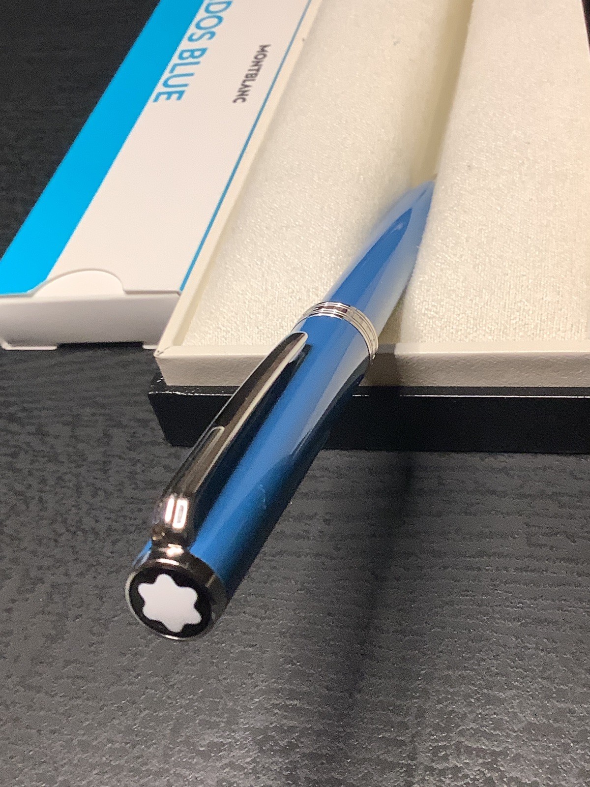 MONTBLANC 2020 PIX BARBADOS OCEAN BLUE WITH PLATINUM TRIM, COLLECTOR GRADE