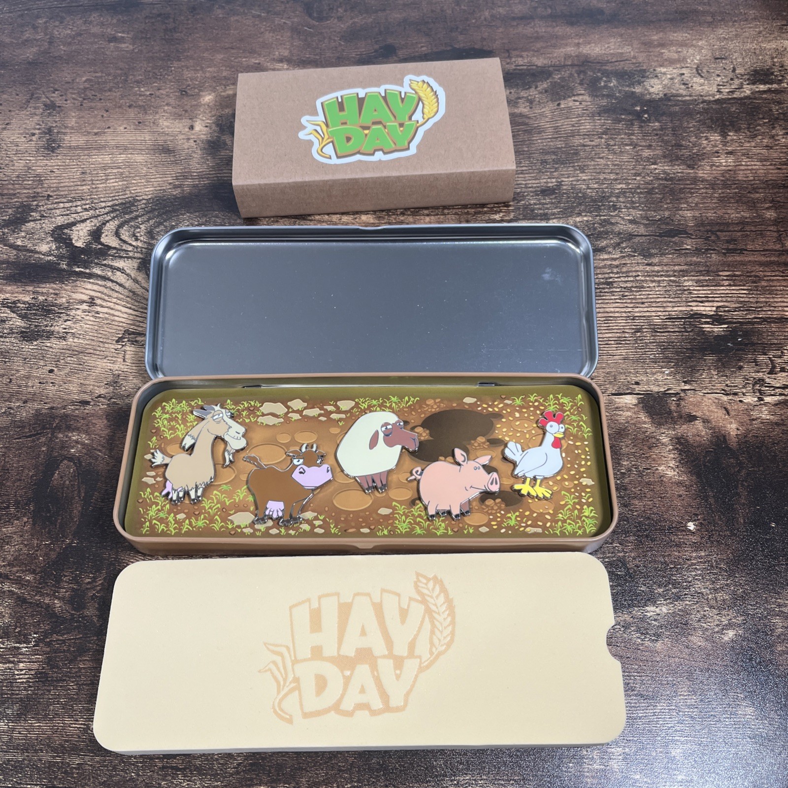 Rare HAY DAY Supercell Limited Edition Pin Set 2018 Sheep Pig Cow Goat Chicken Rare HAY DAY Supercell Limited Edition Pin Set 2018 Sheep Pig Cow Goat Chicken