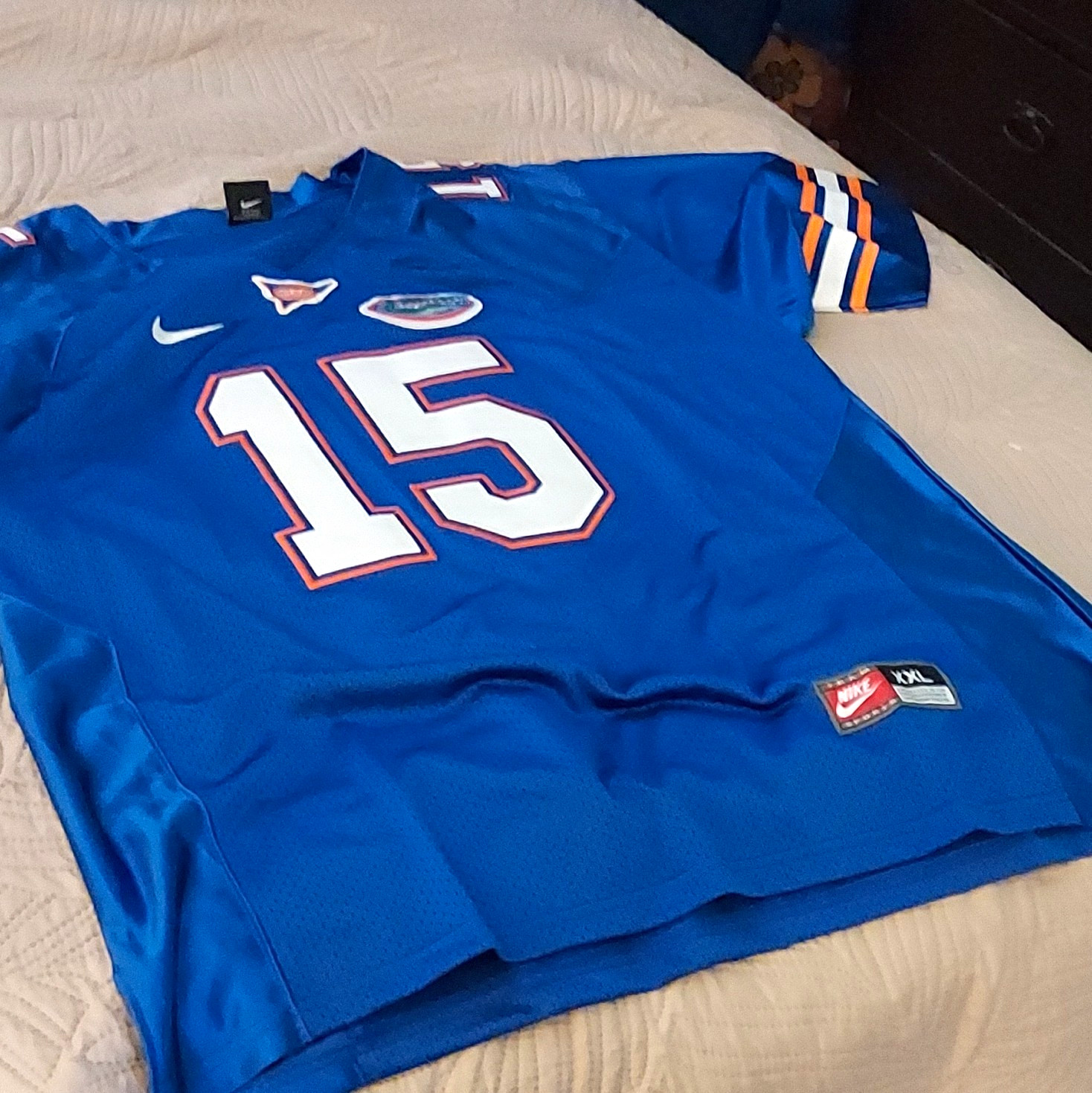 Nike Florida Gators Tim Tebow #15 Football Jersey Blue White Orange XXL