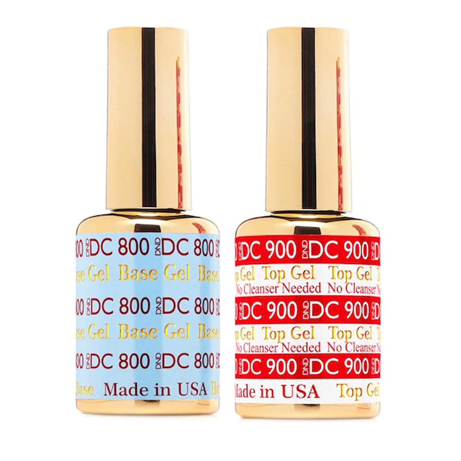 DND DC Duo No Cleanse Top Coat 900 & Base Coat 800 Soak Off Gel Poliash DND DC Duo No Cleanse Top Coat 900 & Base Coat 800 Soak Off Gel Poliash