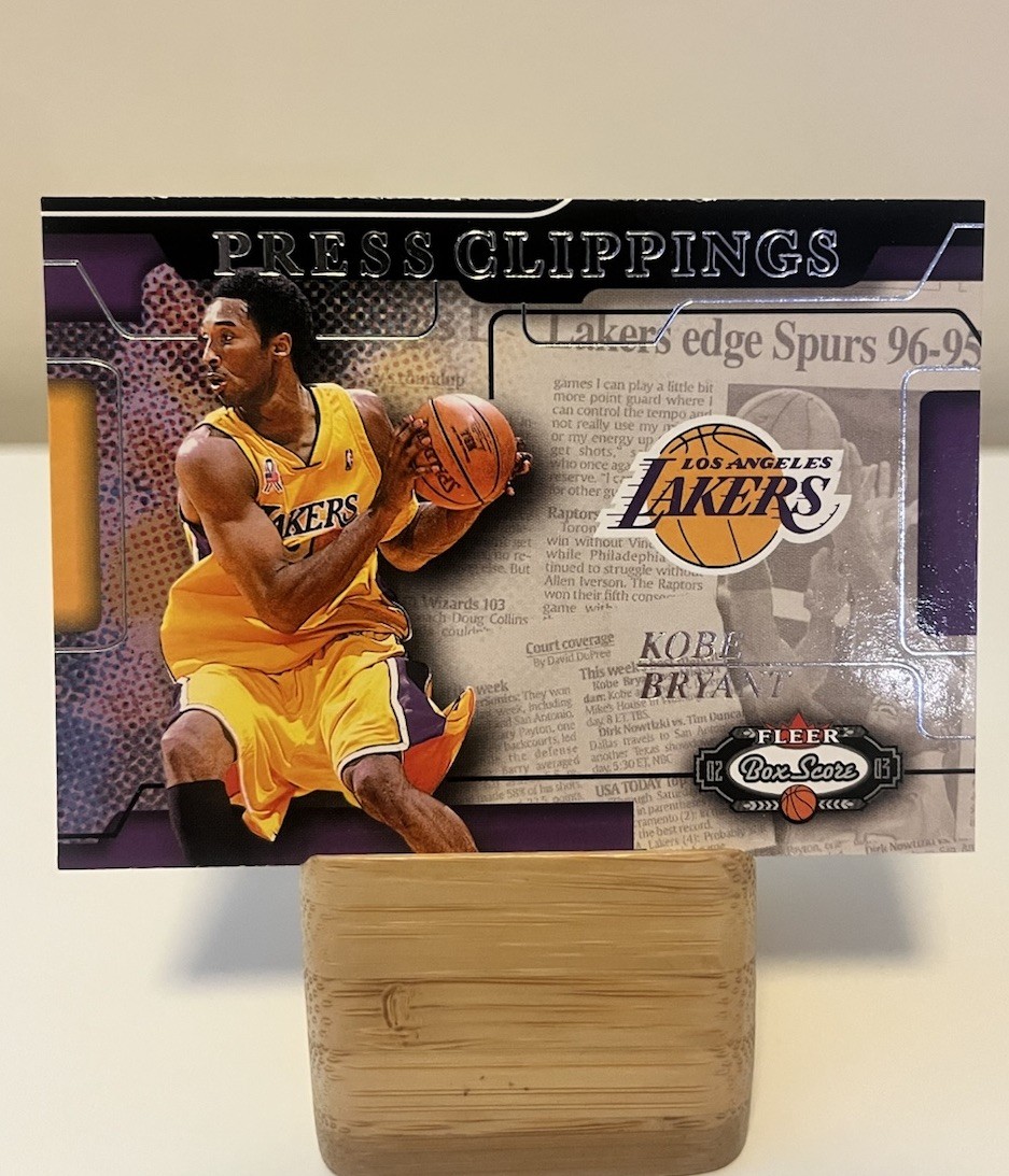 2002-03 Fleer Box Score Kobe Bryant Press clippings-VERY RARE~NM-M+