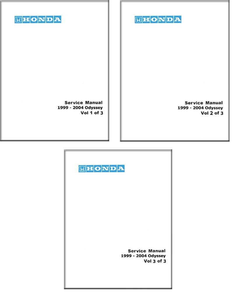 1999-2004 Honda Odyssey Factory Shop Service Manual