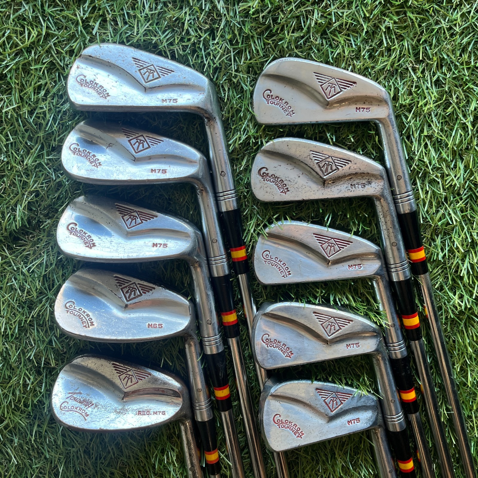 MacGregor Tourney Colokrom M75 2-Sw Iron Set Copper Face Leather Grips