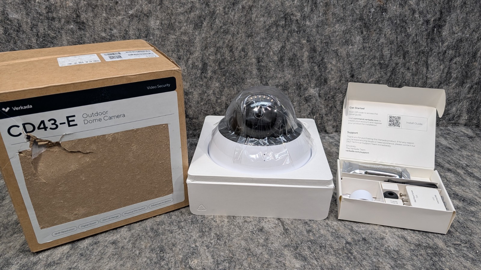 Verkada CD43-E Outdoor Dome Camera Night Vision CD43-1TBE-HW - Claimed For Parts