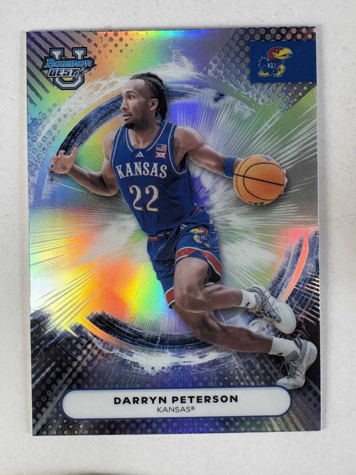 2025-26 Bowman University Best Darryn Peterson #10 Refractor (RC)