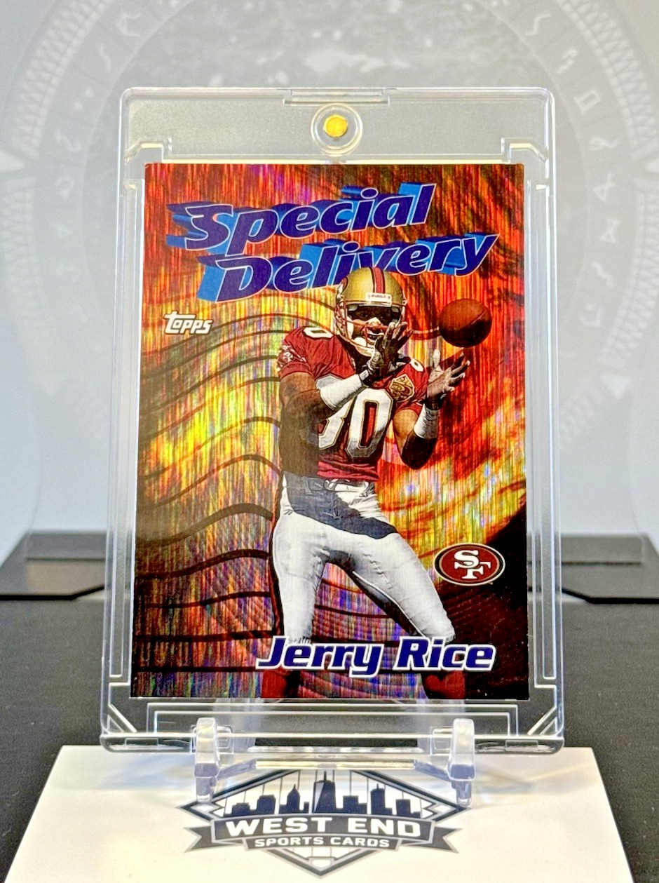 JERRY RICE 1997 Topps Chrome SPECIAL DELIVERY #5 49ers HOF INSERT SP 🔥 RARE 🔥