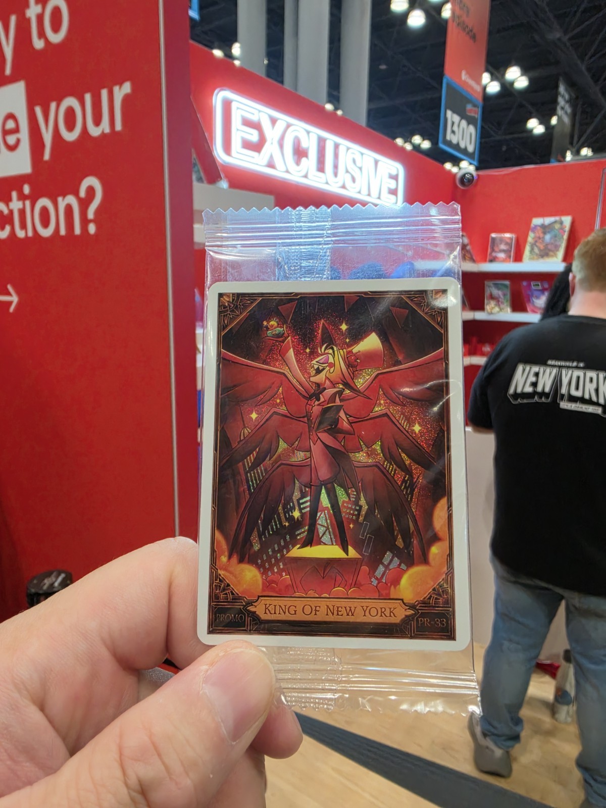 Hazbin Hotel Lucifer King of New York Comic Con Promo Card NYCC 2026 In hand Hazbin Hotel Lucifer King of New York Comic Con Promo Card NYCC 2026 In hand