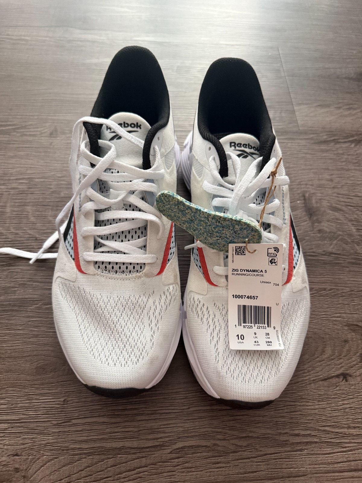 Reebok Zig Dynamica 5 running shoes men size 10