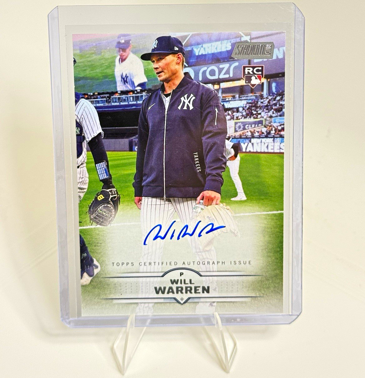 Topps 2025 Stadium Club Autographs Will Warren Yankees #SCBA-WWA Auto RC Topps 2025 Stadium Club Autographs Will Warren Yankees #SCBA-WWA Auto RC