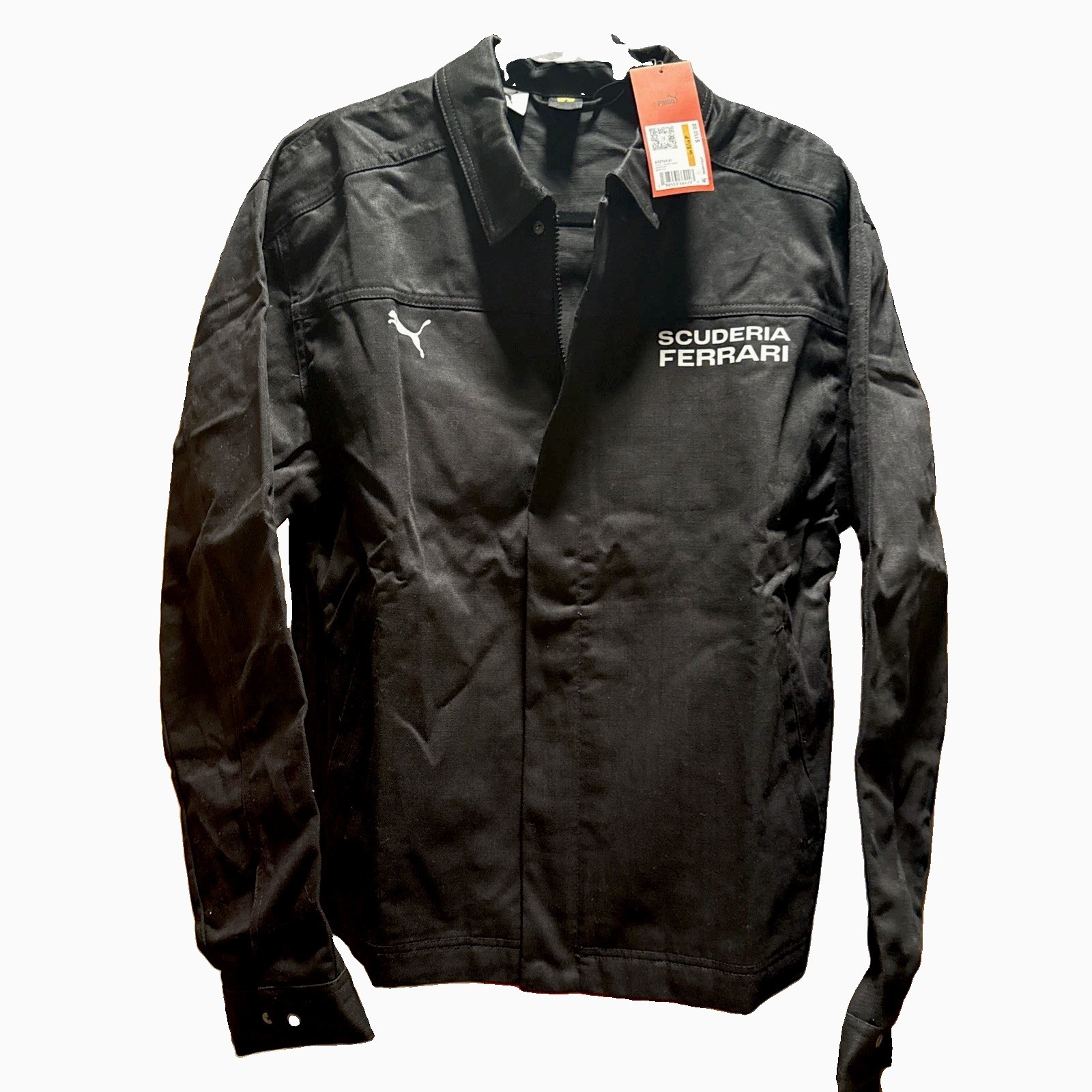 Puma Scuderia Ferrari Lifestyle Jacket Men\'s Size Large Black Full Zip Puma Scuderia Ferrari Lifestyle Jacket Men\'s Size Large Black Full Zip