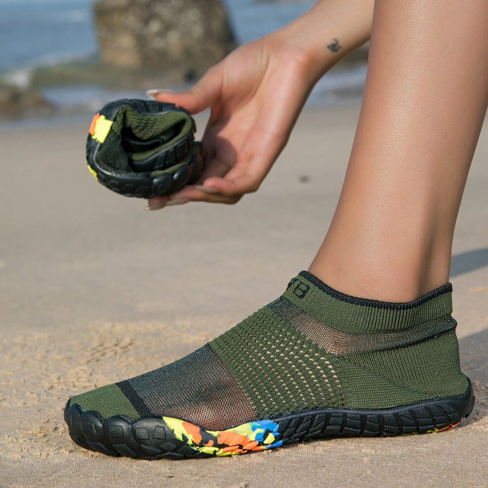 Water Shoes Aqua Socks Barefot Quick Dry Swim Beach Dive Non Slip Shoe for Women