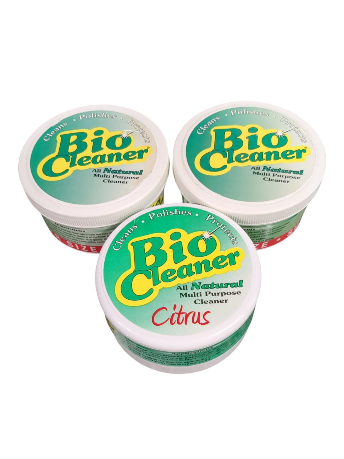 LOT OF 3 - BIO CLEANER Asst Scents Multi Purpose Clay Cleaner  FRANCE