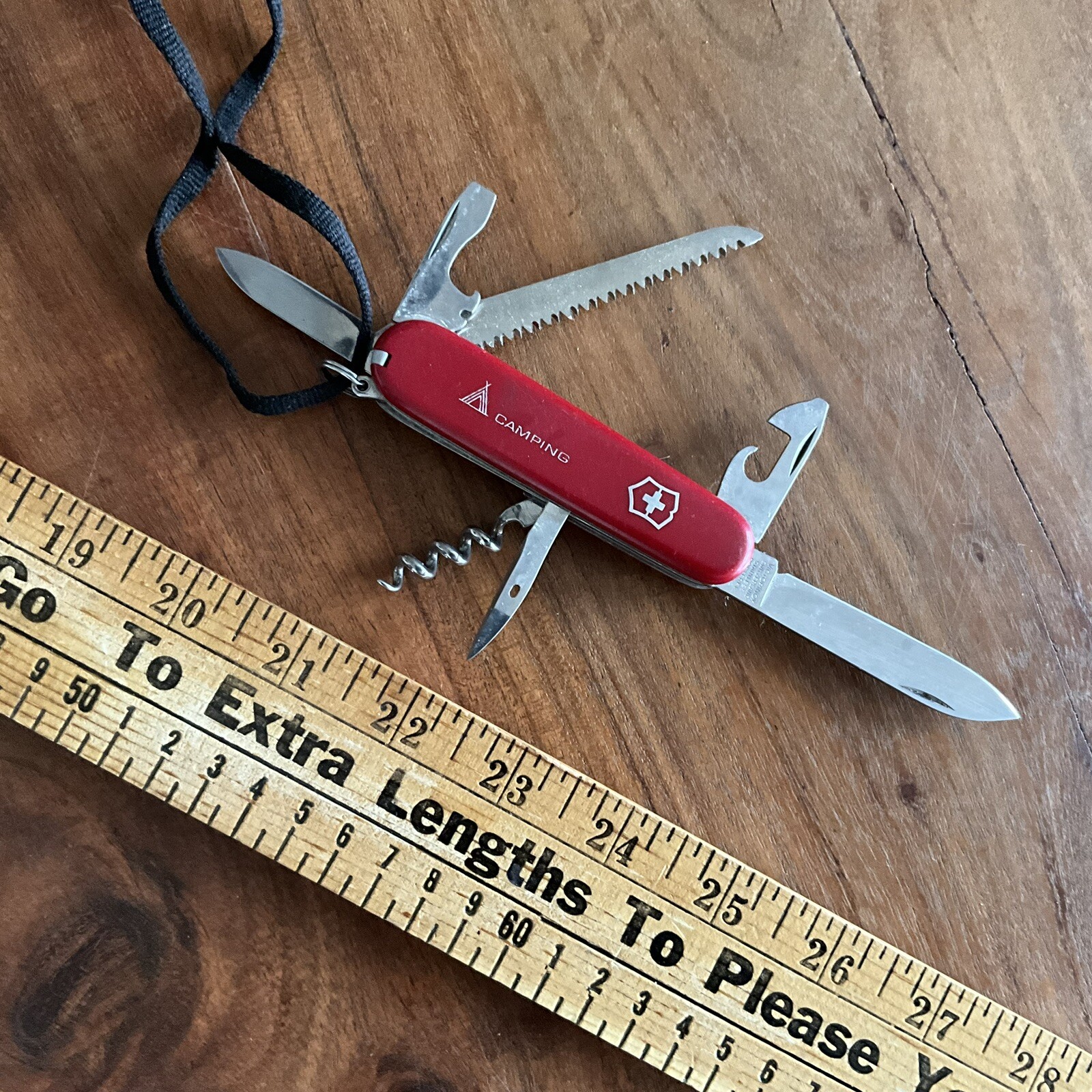 Victorinox Swiss Army Knife Camper w/Camping Insignia Red 91mm Victorinox Swiss Army Knife Camper w/Camping Insignia Red 91mm