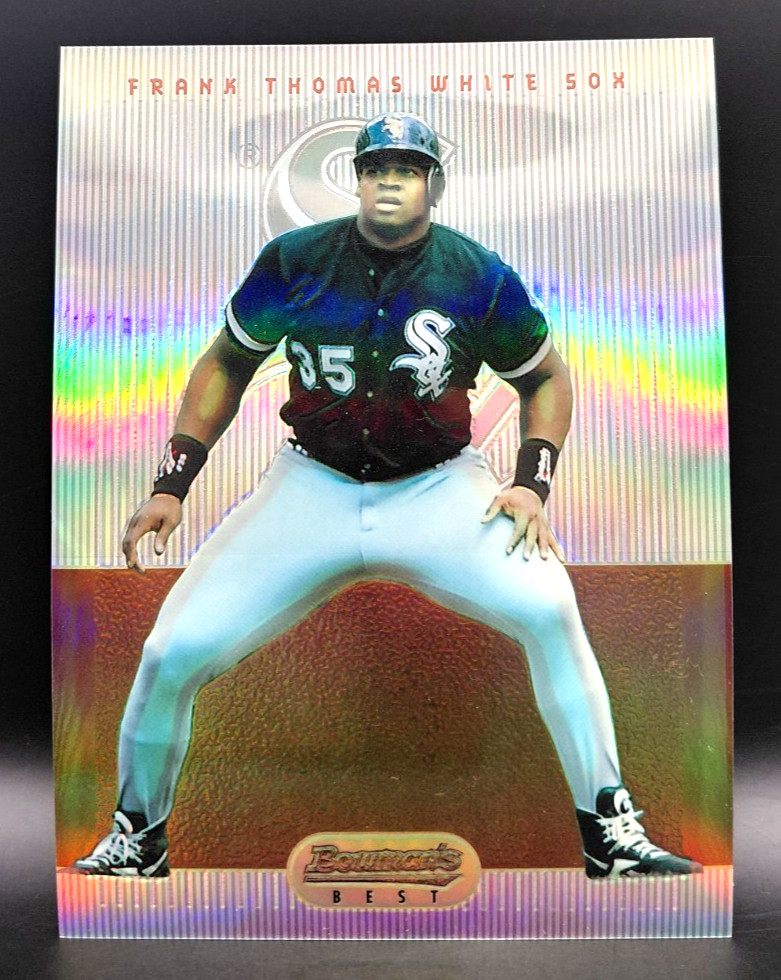 Frank Thomas HOF 1995 Bowman\'s Best Red Jumbo Refractor #65 Chicago White Sox