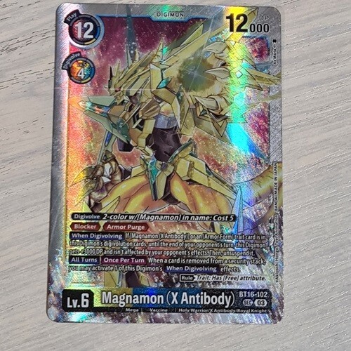 Magnamon (X Antibody) BT16-102 SEC Digimon Card Game Beginning Observer