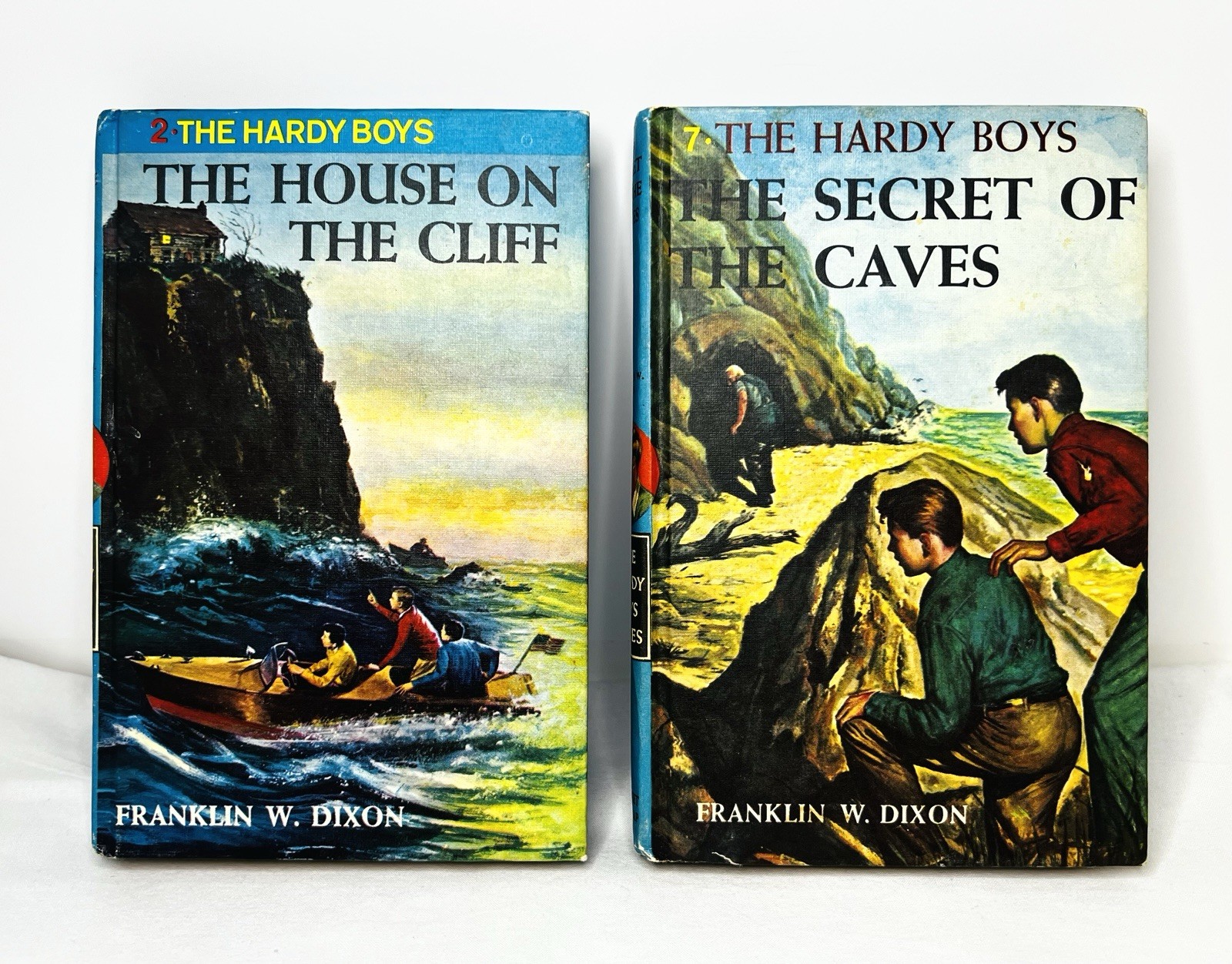 The Hardy Boys #2 House on the Cliff & #7 Secret of the Caves Hardcover