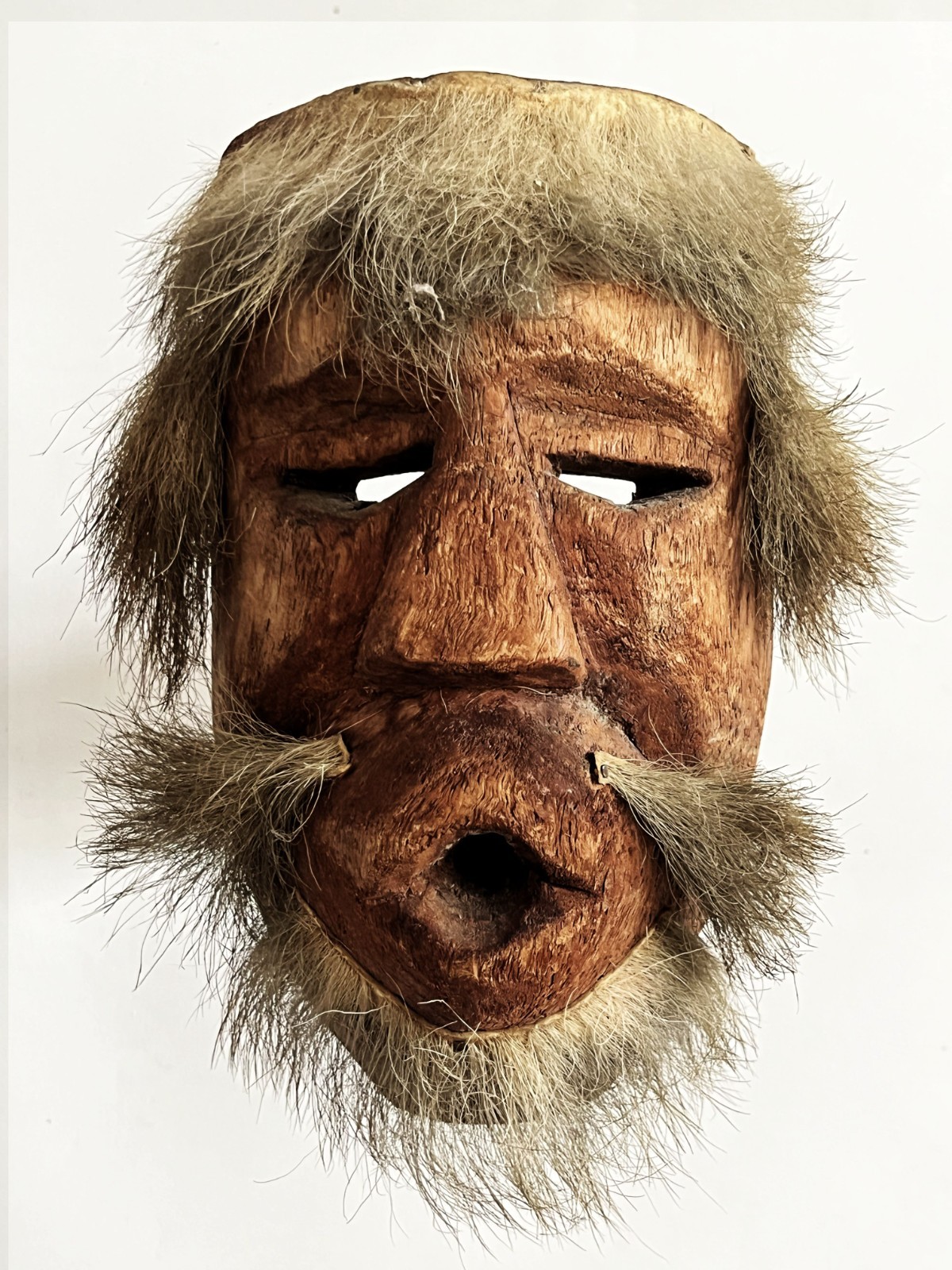 VTG MEXICAN OAXACA COSTA CHICA CARVED WOOD HUAVE FOLK ART DANCE MASK OAXACAN