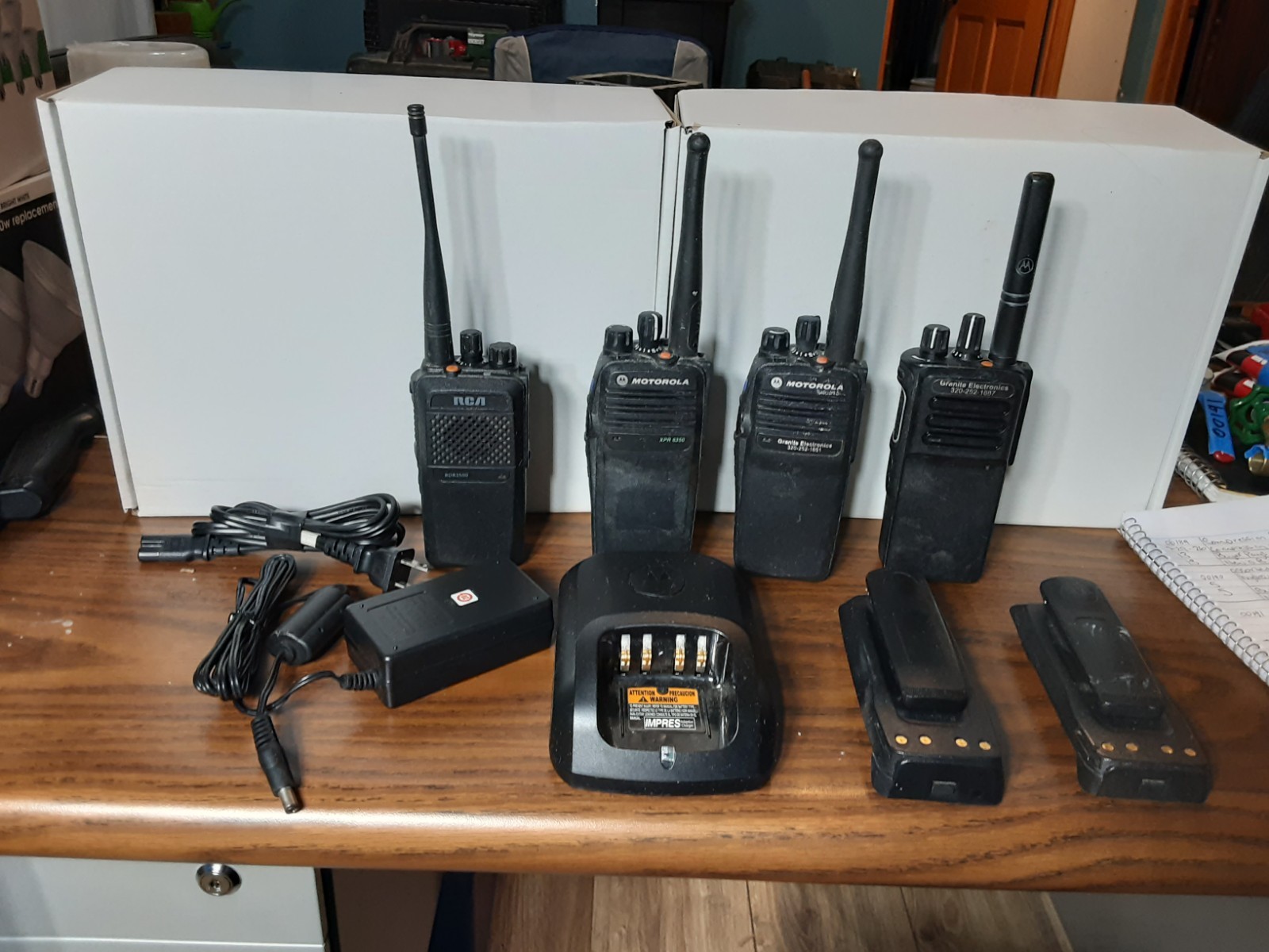 Motorola XPR 6350 and RCA RDR3500 radios Motorola XPR 6350 and RCA RDR3500 radios