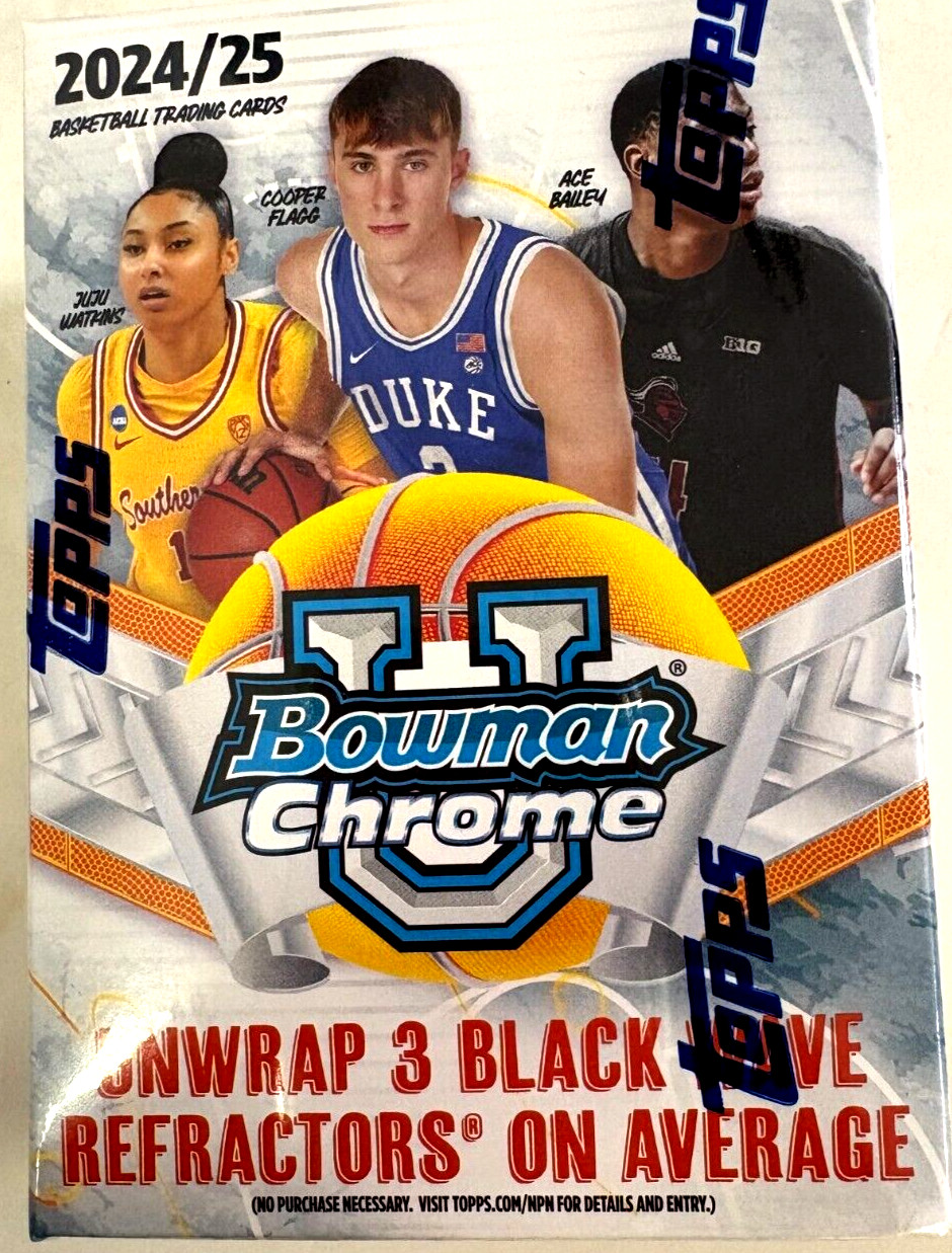 2024-25 BOWMAN CHROME UNIVERSITY BASKETBALL BLASTER BOX 2024-25 BOWMAN CHROME UNIVERSITY BASKETBALL BLASTER BOX