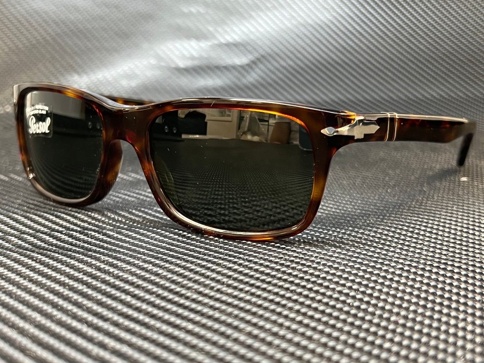 PERSOL PO3048S 24 31 Havana Rectangle Men\'s 58 mm Sunglasses