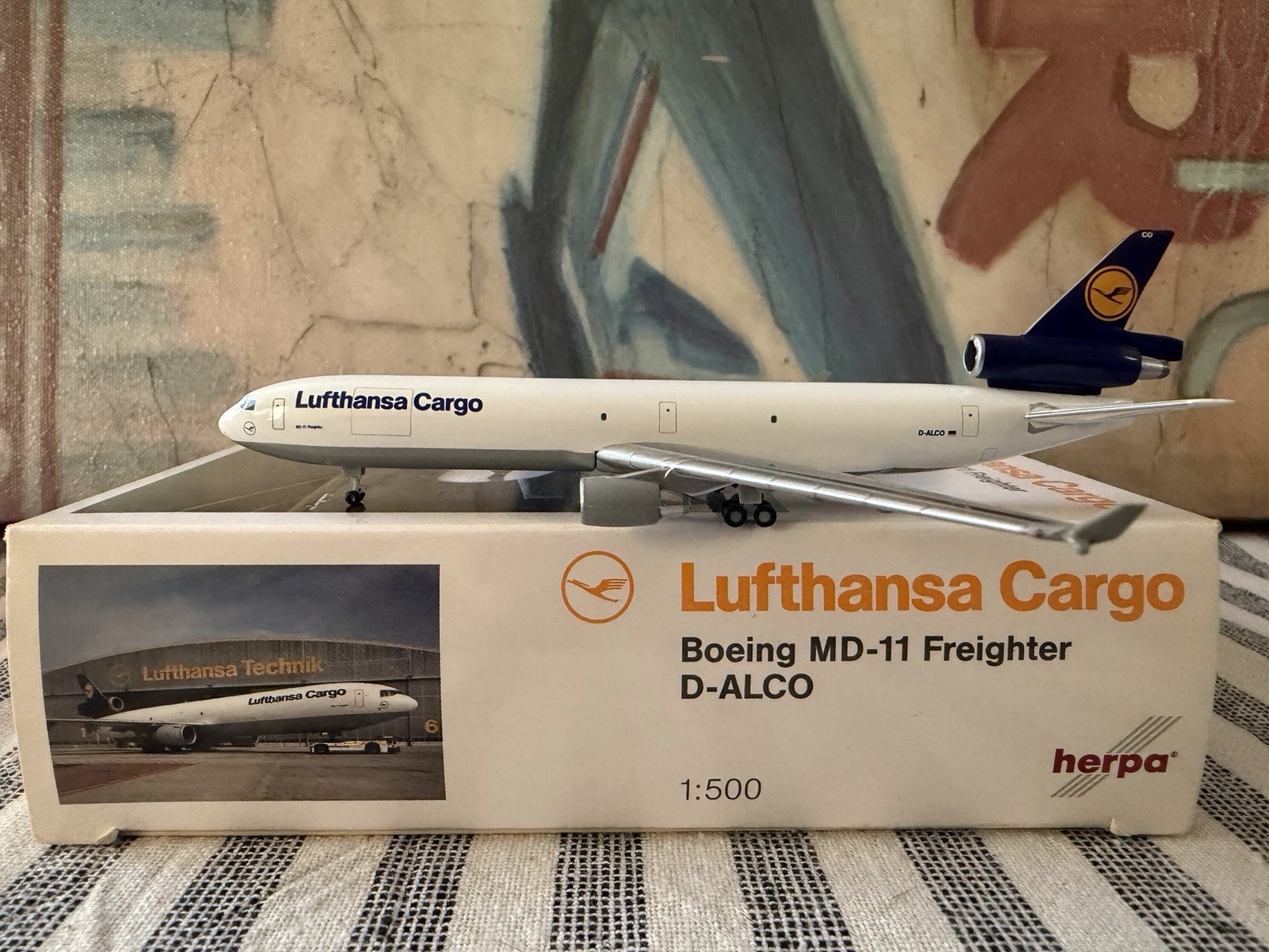 1:500  Herpa Lufthansa Cargo McDonnell Douglas MD-11 Freighter Rare