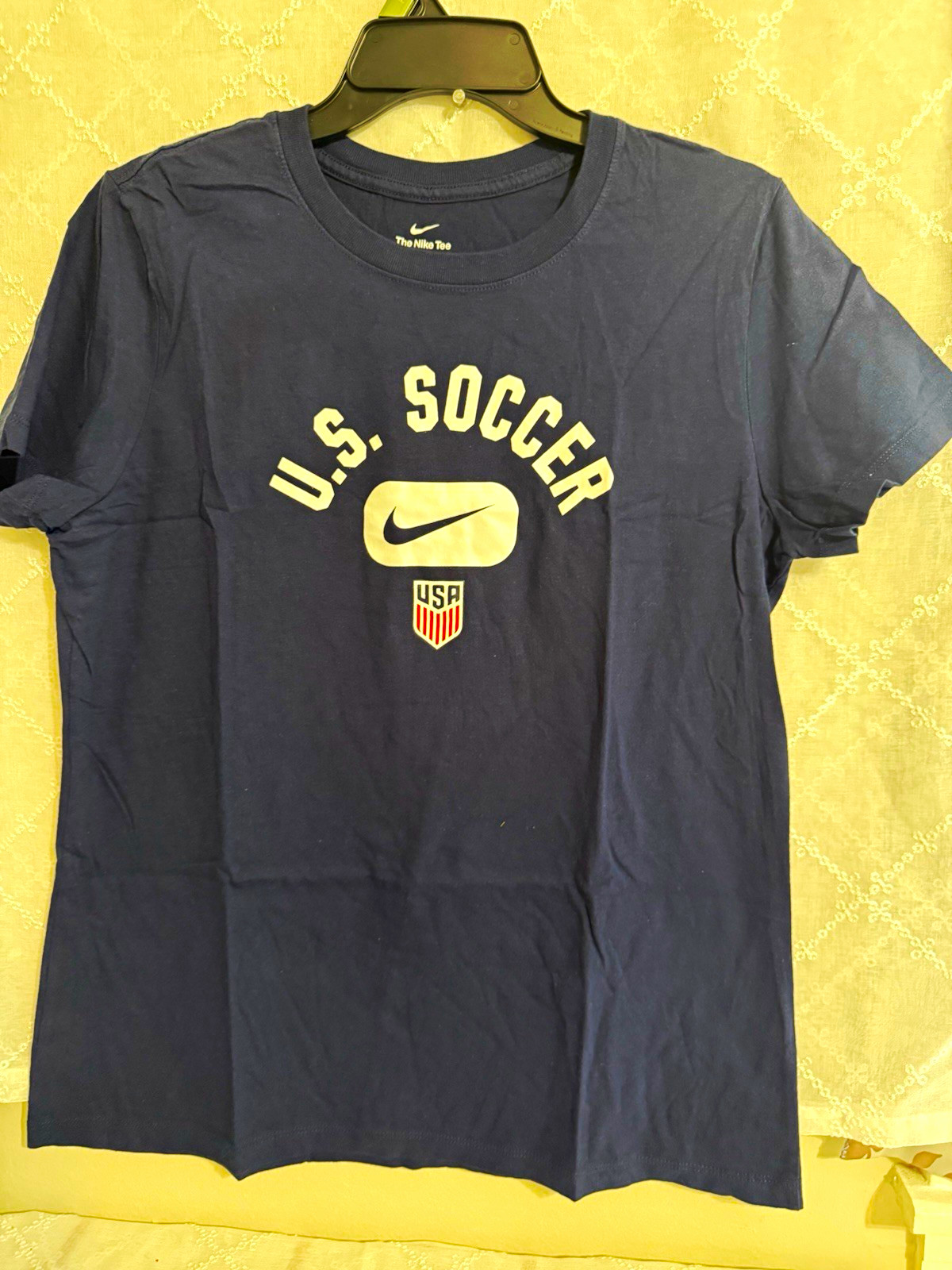Nike The Nike Tee U.S. Soccer USA Graphic T-Shirt Navy Blue Size L
