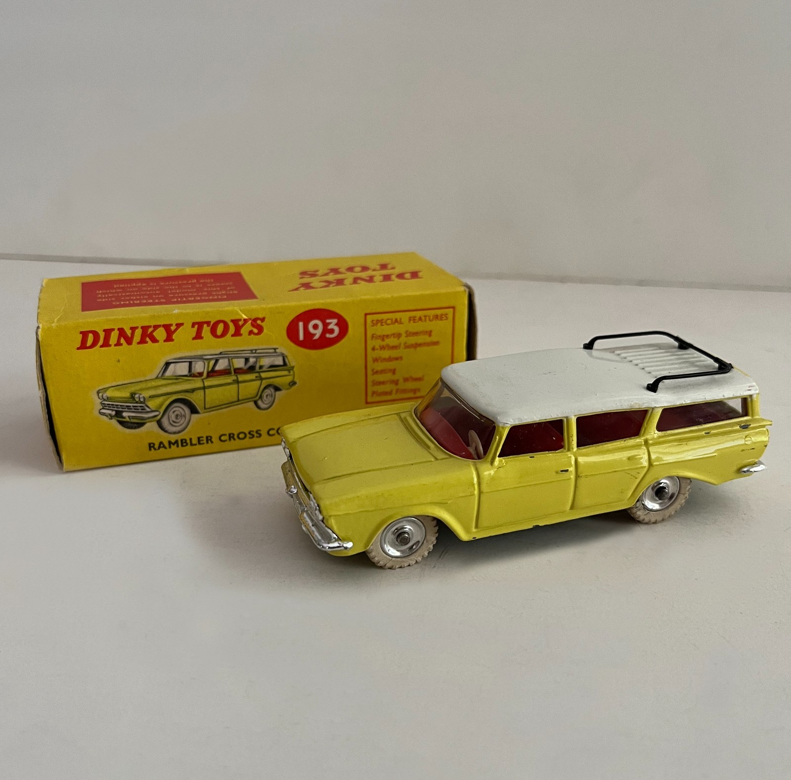 Dinky Toys Vintage #193 Rambler Country Wagon with Box - Mfg. In England Dinky Toys Vintage #193 Rambler Country Wagon with Box - Mfg. In England