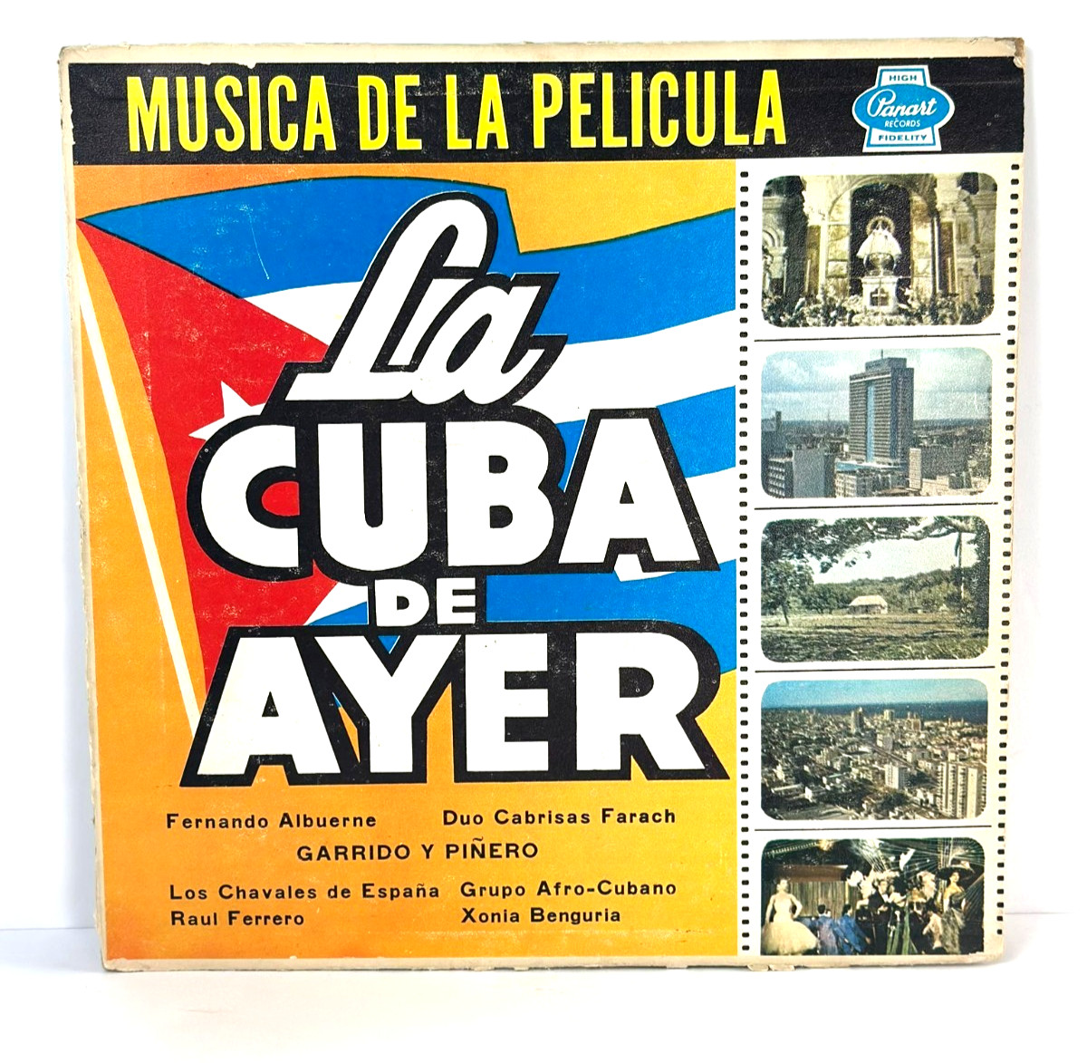 La Cuba De Ayer LP Vinyl Panart Records LP-3099 Cuban Music Soundtrack Vintage