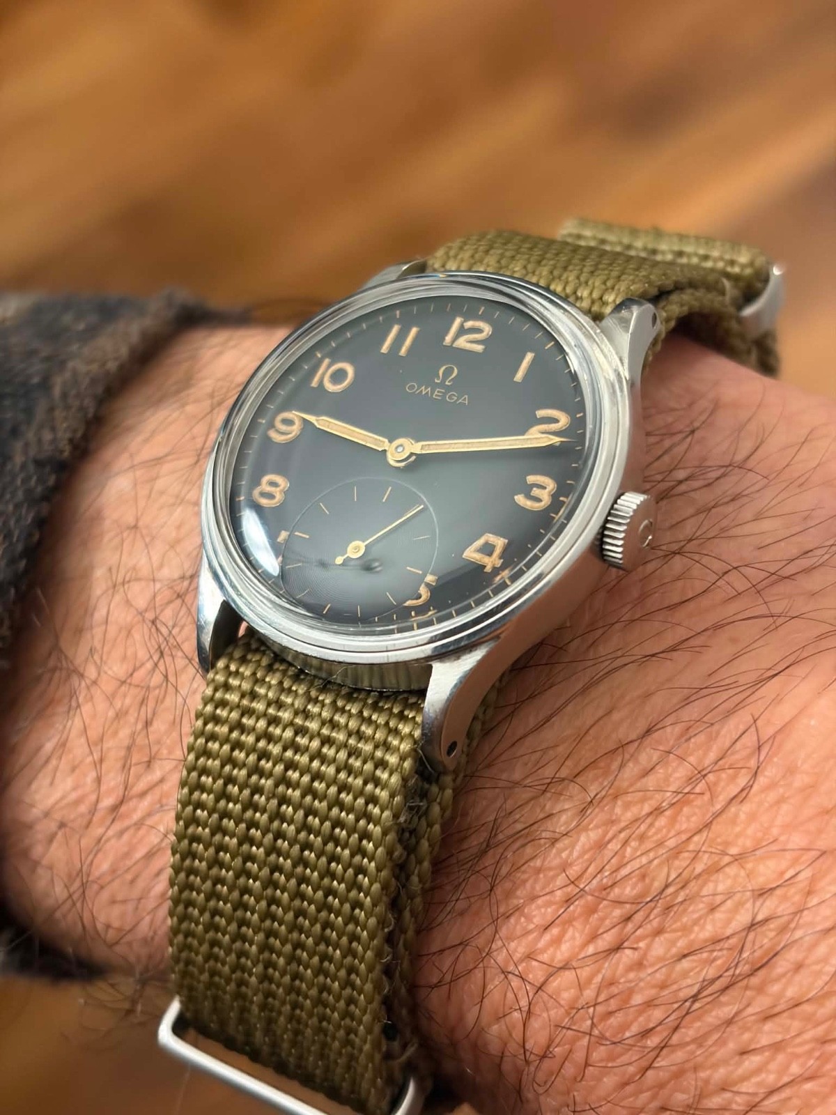 1940\'s Mens Military Omega 34mm Cal. 30T2