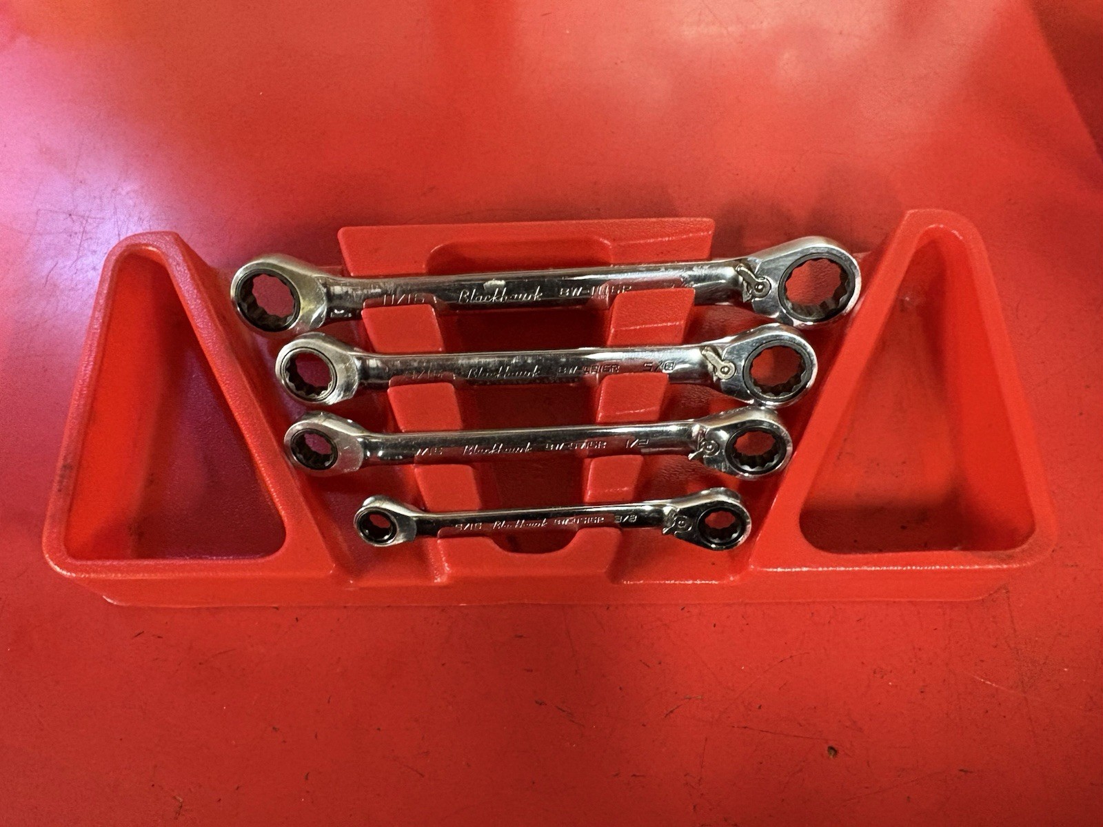 Blackhawk by PROTO BW-3300R 4pc SAE Reversible Ratcheting double Box end Set Blackhawk by PROTO BW-3300R 4pc SAE Reversible Ratcheting double Box end Set