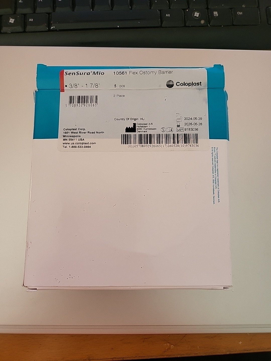 10561 Coloplast SenSura Mio Flex Ostomy Barrier ONLY 3/ NEW IN BOX