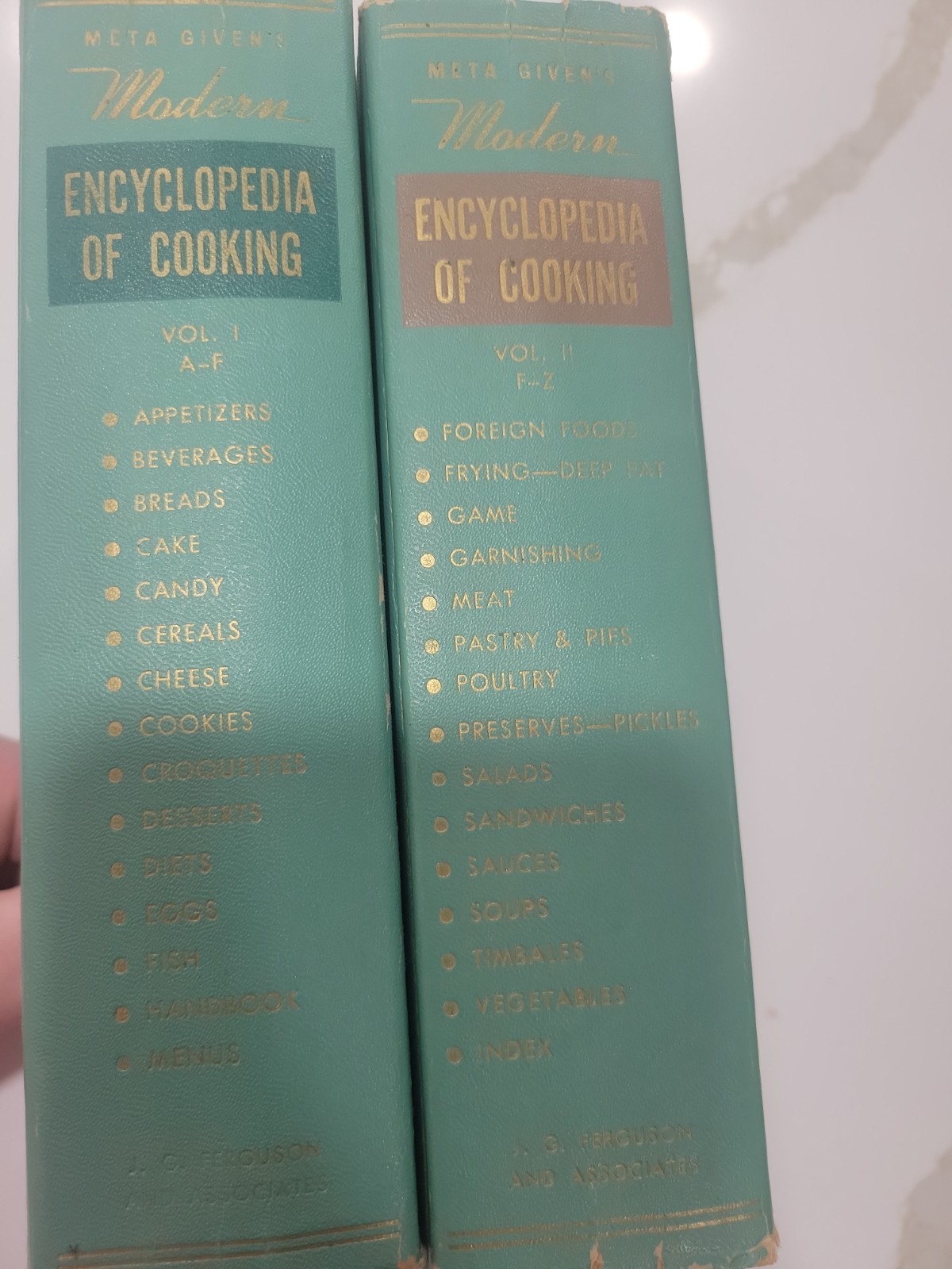 Meta Given\'s Cookbook Modern Encyclopedia of Cooking 2 Volume Set 1955 1st Ed Meta Given\'s Cookbook Modern Encyclopedia of Cooking 2 Volume Set 1955 1st Ed