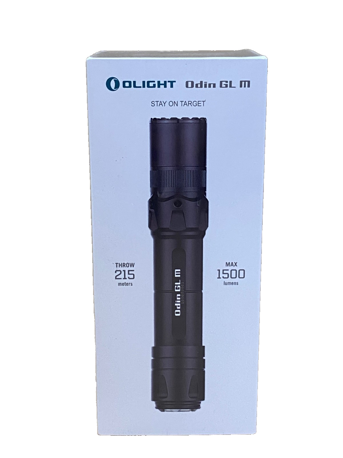 Olight Odin GL M Flashlight, M-LOK Mount 1500 Max Lumens Throw 215 Meters, Black
