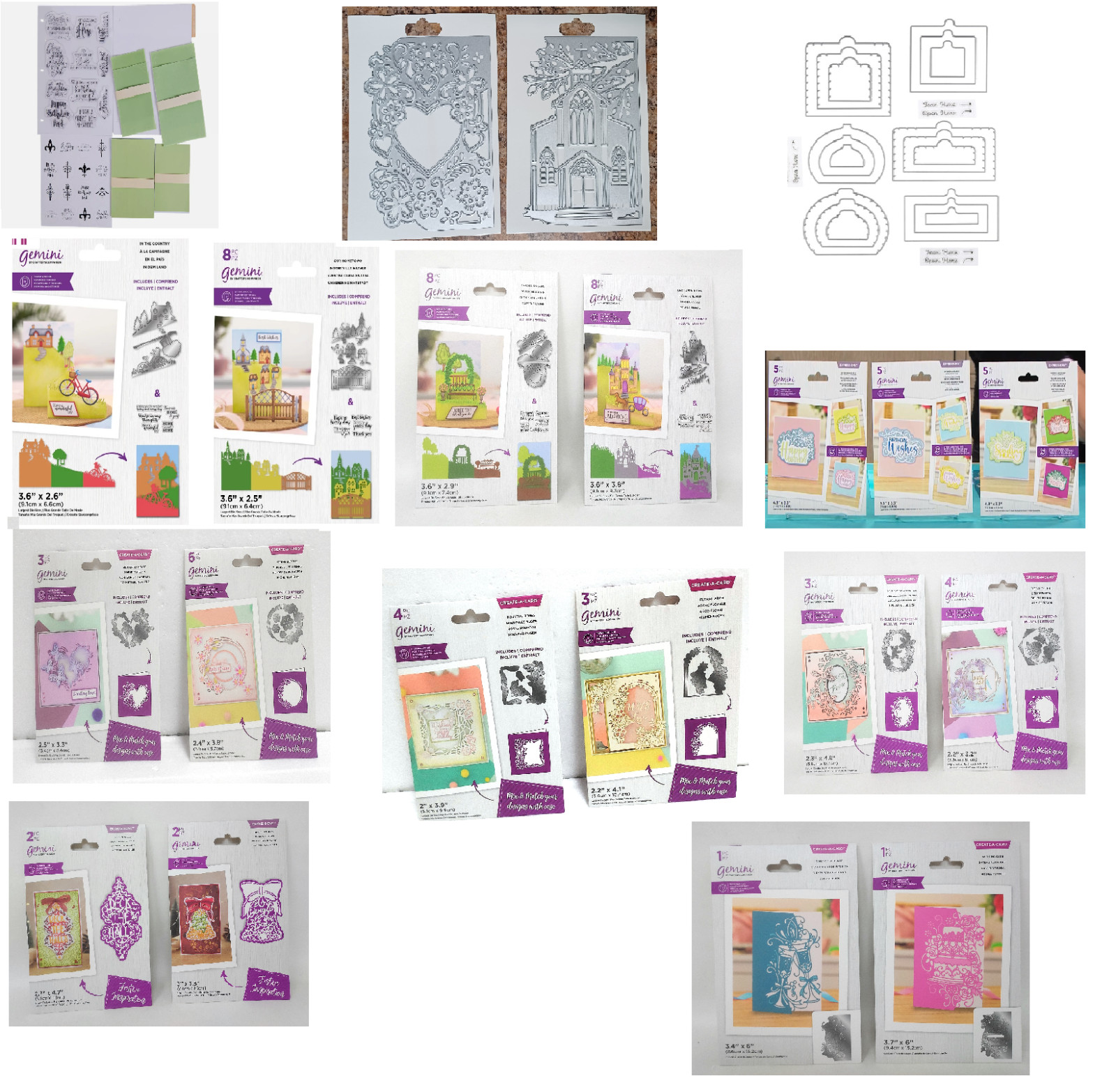 Bulk Lot Crafter's Companion Craft Dies, Stamps, New Sets, 24 Sets, Cardmaking Bulk Lot Crafter's Companion Craft Dies, Stamps, New Sets, 24 Sets, Cardmaking