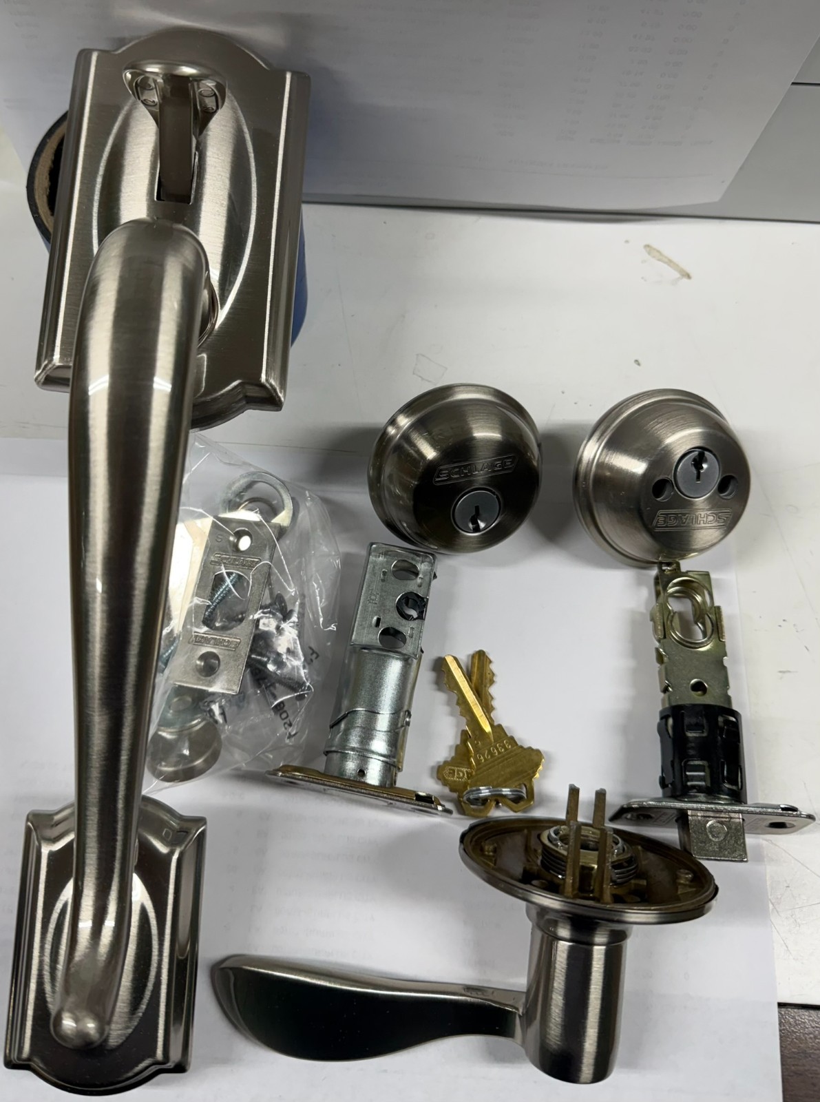 Schlage FE285 CAM 619 ACC RIGHT HAND Exterior and DOUBLE DEAD BOLT