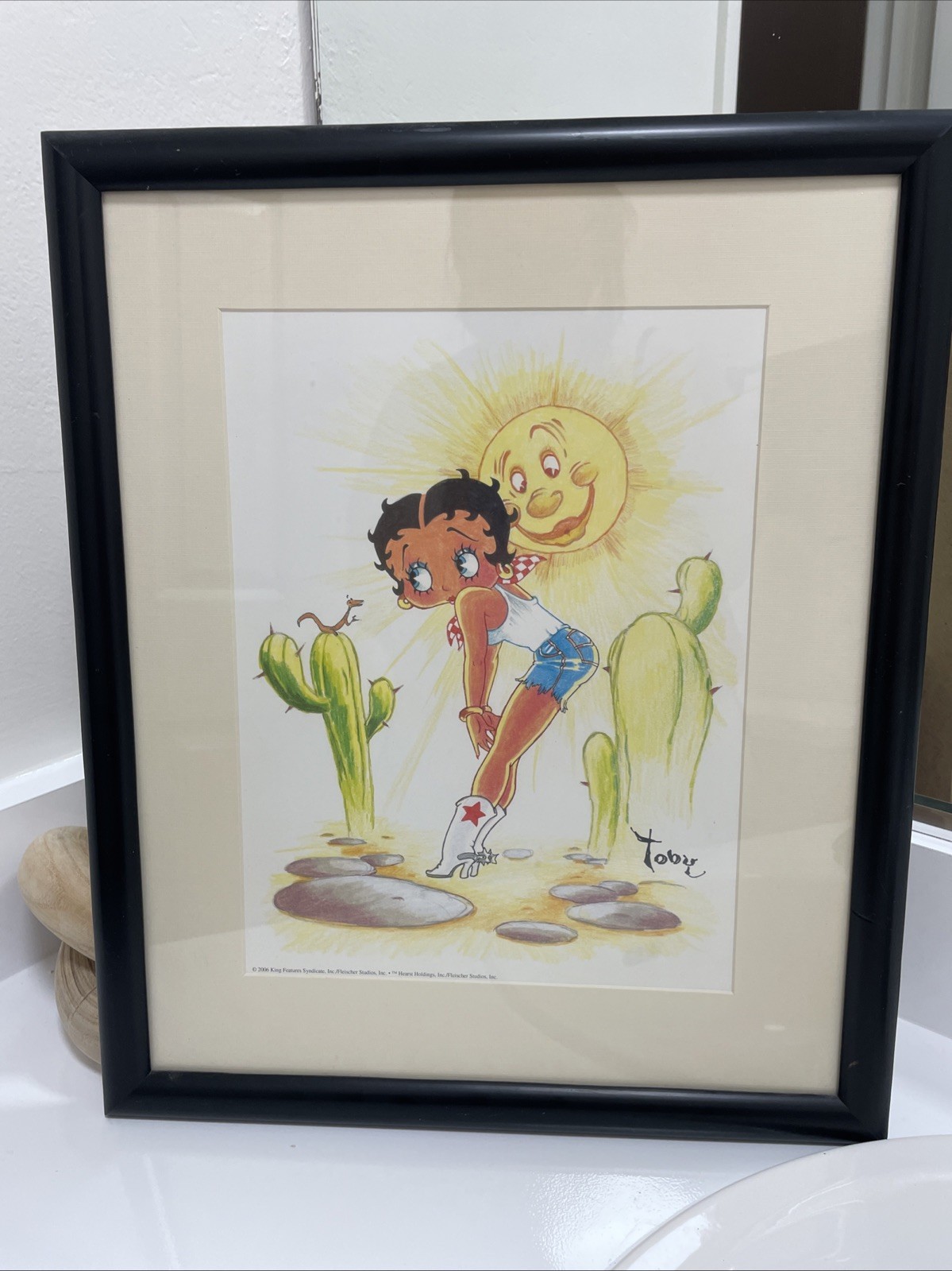 Classic Betty Boop Art Print by Toby Bluth (2006) w/ Certificate – Rare