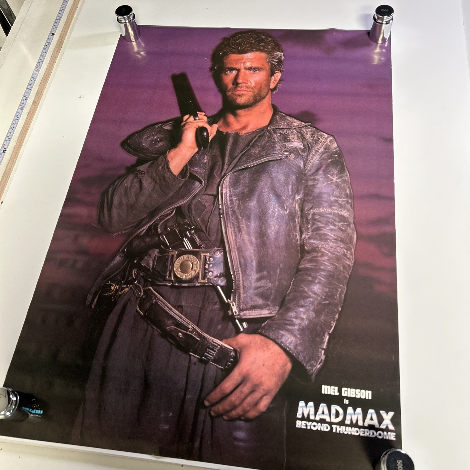 VINTAGE 1985 MAD MAX Beyond the Thunderdome Poster MEL GIBSON VINTAGE 1985 MAD MAX Beyond the Thunderdome Poster MEL GIBSON